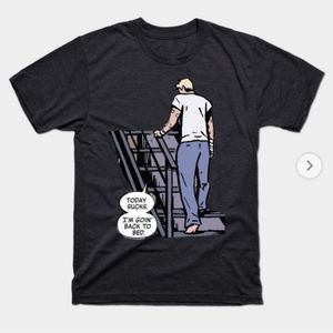 Marvel Hawkeye comic book stye shirt